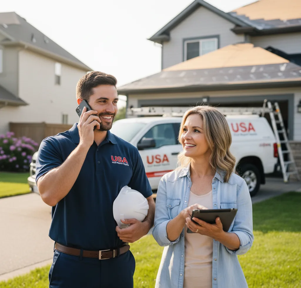 USA Roof Repair Experts customer support in Hope